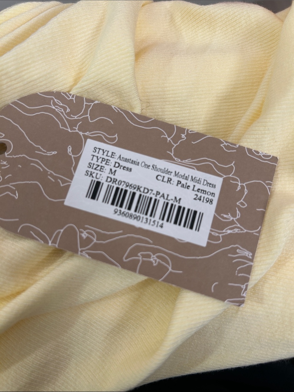 Meshki Yellow One Shoulder Dress - Picture 4 of 4